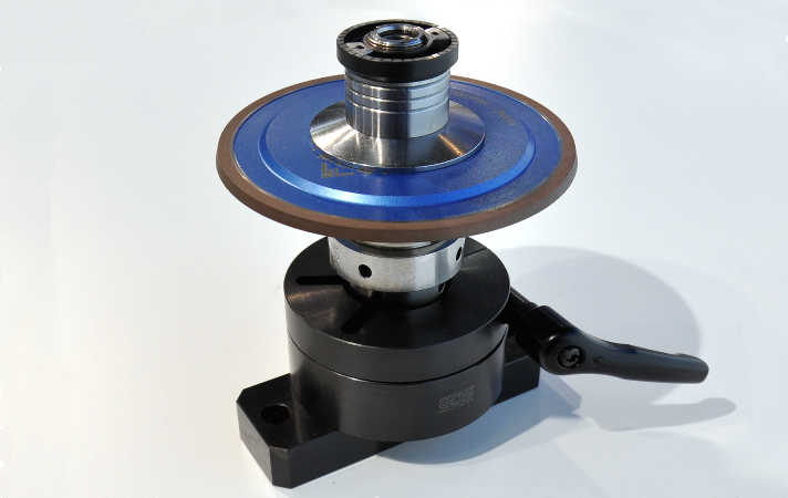 grinding wheel set with balancing nut and universal fixture V2